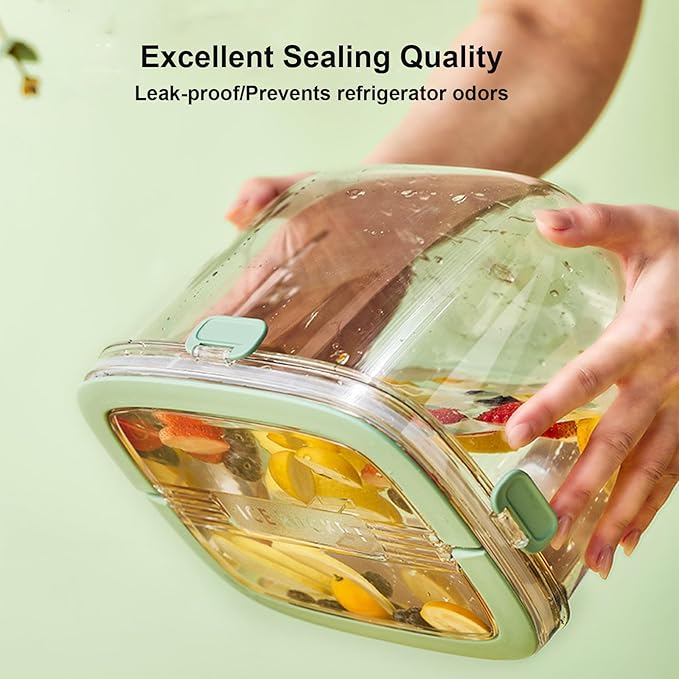 4QTS Ice Cube Storage Bin with Sealed Lid for Freezer Clear Ice Bucket w/ Tong for Bar Hotel Refrigerator Containers for Home Beverage Cooler for Whiskey Wine Beers Party Outdoor 8.5*6.6*7.4in