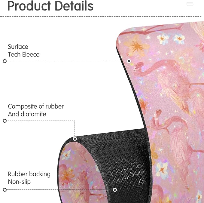 Kitchen Sink Splash Guard 2 PCS 30 Inch Sink Faucet Mat Splash Guard for Bathroom Countertop Water Absorbent Foldable Cuttable Soft Washable Pink Gradient Flamingo and Petals
