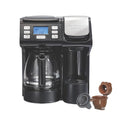 Hamilton Beach FlexBrew Trio 2-Way Coffee Maker, Compatible with K-Cup Pods or Grounds, Combo, Single Serve & Full 12c Pot, Black - Fast Brewing (49902JN)