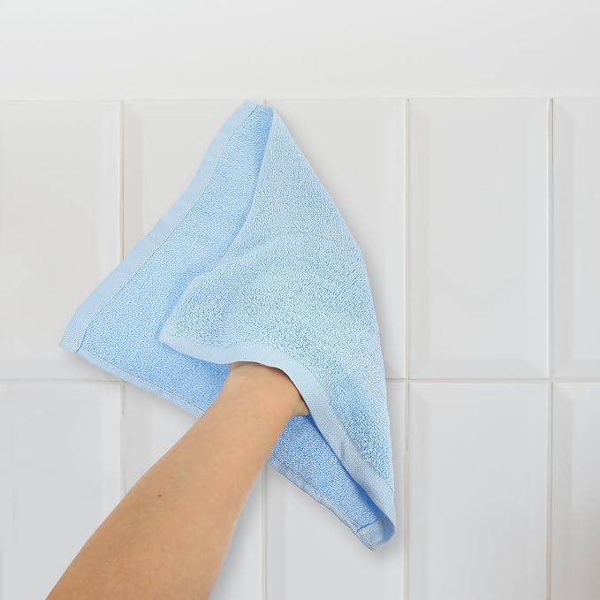 12pcs Kitchen Cleaning Cloths Microfiber Dish Towels Multi-Color Wood Fiber Quick Dry Table Dusters Reusable Household Cleaning Rags