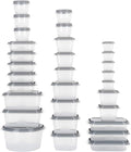 GoodCook EveryWare 60pc Container Set, BPA Free - 60-Piece Food Container Set, Microwave and Freezer Safe, Embossed Measurements, Secure Lids