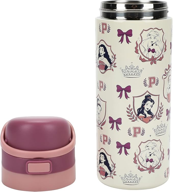 Disney Princess All-Over Character Print 24 Oz Stainless Steel Water Bottle