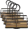 Gourmet Basics by Mikasa Nova Acacia Wood Rotating Condiment Caddy, 8.75 Inch, Black,5270309 (Pack of 4)