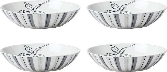 Oneida Sketchbook Piece Dinnerware Set, 12 Count, White, Dorm Necessities, Dorm Essentials