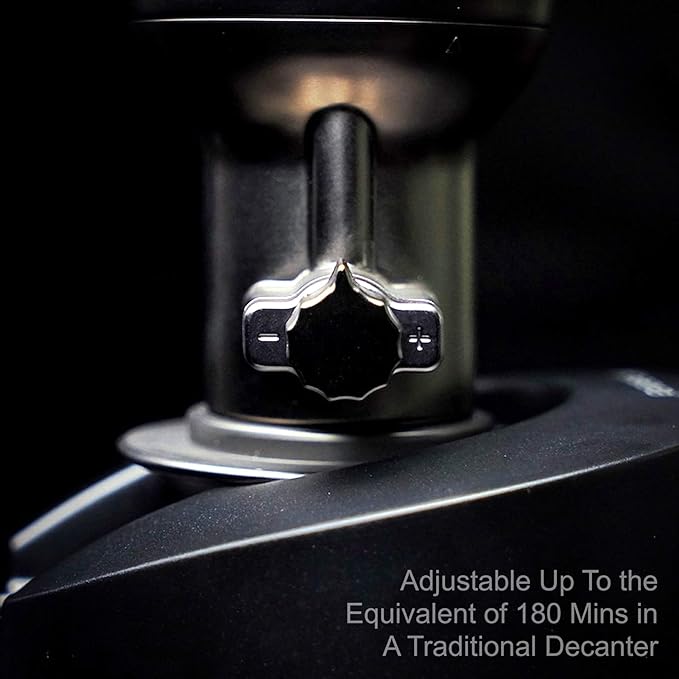 World's First Adjustable Electric Wine Aerator | Gun-Metal Special Edition | Vinaera PRO (Professional Edition)