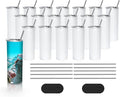 AGH 25 Pack 20 OZ Sublimation Tumblers Blank, Straight Skinny Tumbler with Metal Straw, Stainless Steel Double Layer Insulated Mug, Individually Box, Travel Tumblers