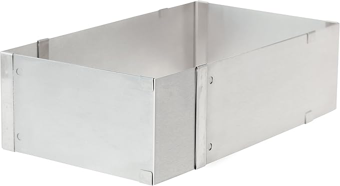 Ateco Adjustable Rectangle Cake Mold, Stainless Steel