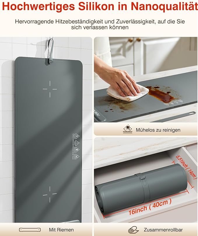 Warming Mat for Food (35"x16") - iTRUSOU Extra Large Electric Warming Tray with 7-Level Temp, 500W High-Power & 99H Timer - Rollable XL Large Food Warming Mat for Parties & Buffet