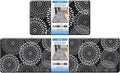 LuxStep Kitchen Mat Cushioned Rugs Anti-Fatigue Mats for Kitchen Floor,Waterproof Non-Slip Mats and Rugs Set for Office,Floor,Laundry 17.3"×30"+17.3"×59",Black