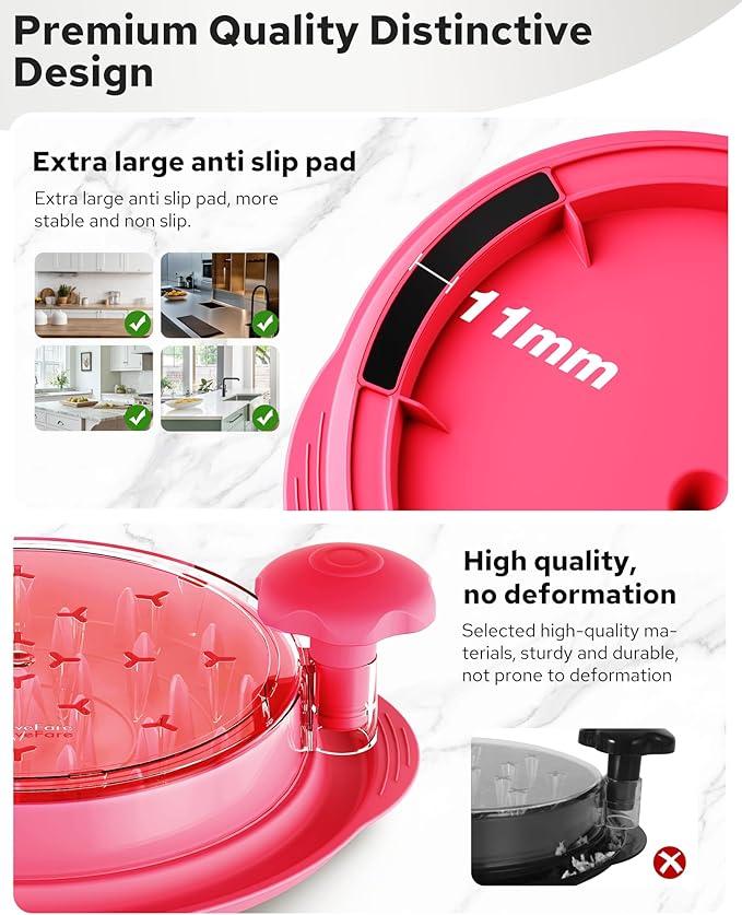 Large Wheat Straw Chicken Shredder: Heavy Duty & Anti-Slip for Chicken/Pork/Beef, Dishwasher Safe & BPA Free, Deep Design for Cooking Enthusiasts