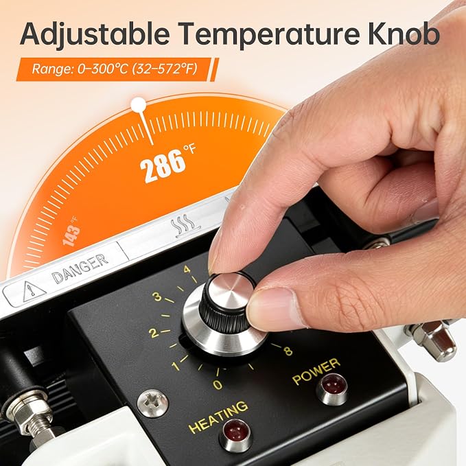 Portable Hand Held Heat Sealer Machine-R-PACK FKR-200DFFT, 8 Inches, For Foil Bag, Mylar, Kraft Bag（Anti-Scald Protection）