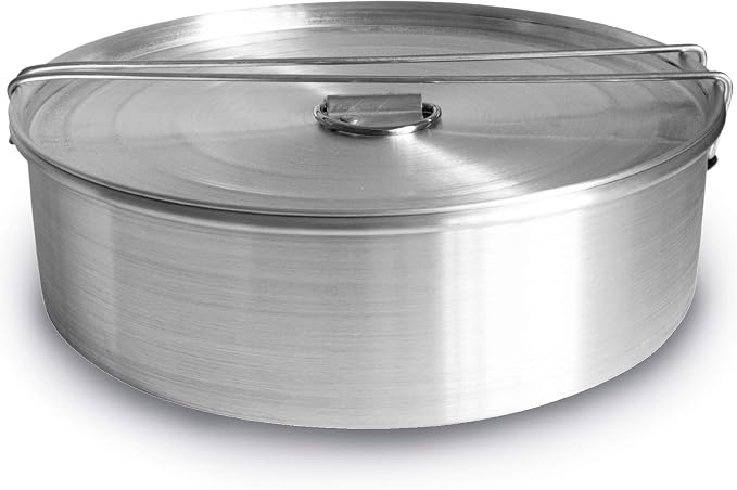 Flan Mold with Lid - Oversized XL (10.5 x 3.2 in) - Authentic Mexican Flan Pan - Flan Molds for Baking with Water Bath - Molde para Flan Baño Maria - Flaneras Moldes con Tapa