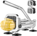French Fry Cutter, Ruooson Professional Potato Cutter Slicer with 1/2 In & 1/4 In Stainless Steel Blades,Great for Whole Potatoes Carrots Cucumbers.