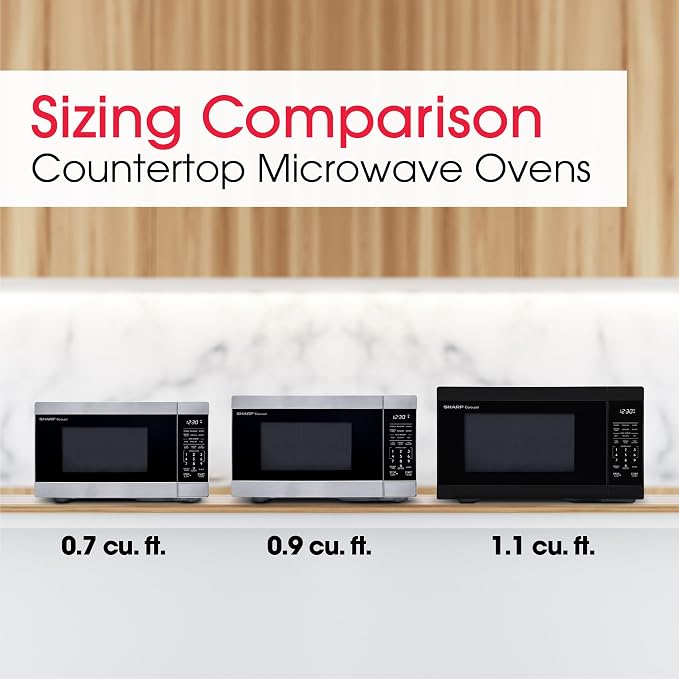 Sharp SMC0962KS 0.9 cu. ft. 900W Stainless Steel Countertop Microwave Oven