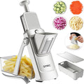 QYKIC 2026 Upgrade Safe Mandoline Slicer,Vegetable Chopper,Potato Slicer, Onion Chopper with Drain Basket Storage Container, Cheese Grater Kitchen Chopping Artifact (SliverGray)