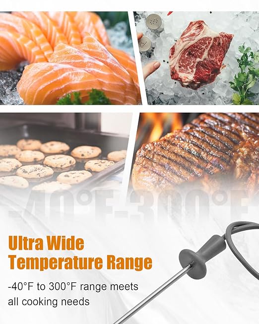 Probe Oven Meat Temperature Probe Replace WB20T10024 WB20T10025 WB20X5050 AP399938 Fit for GE Oven Probe Oven Meat, 2 Pack