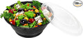 Meal Prep Bowls Containers, 150 Sets 32oz Reusable Plastic Bowls with Lids for Noodles Soup Salad, Round To Go Food Storage Container, BPA Free, Microwave/Dishwasher/Freezer Safe, Black