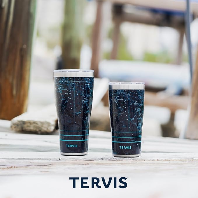 Tervis Traveler® Stainless Steel 30oz Traveler™ with Slider Lid | Inkreel - Sunrise Kaleidoscope | Double-Wall Vacuum Insulated Travel Cup, Keeps Drinks Hot or Cold