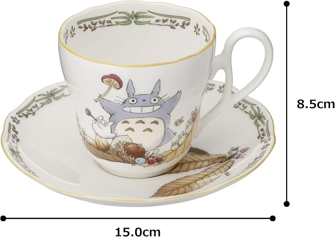 Noritake TT97889/4924-3 My Neighbor Totoro, Microwave Safe, 1 Guest, Bone China