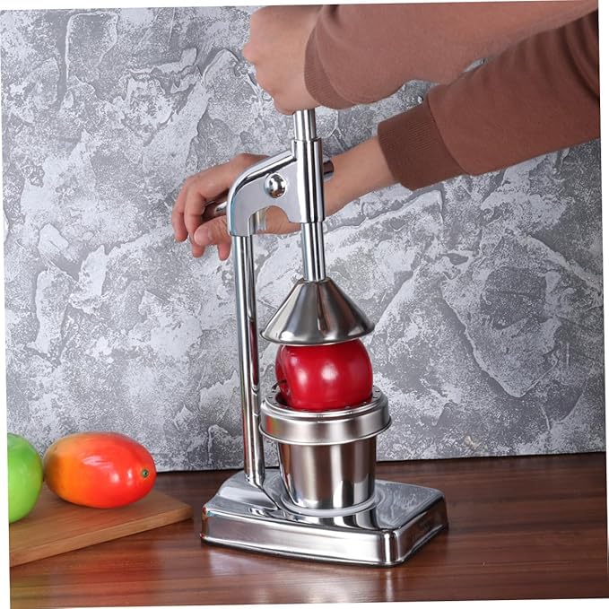Stainless Steel Manual Lever Press Citrus Juicer Extractor Fruit Mixer Vegetable Press
