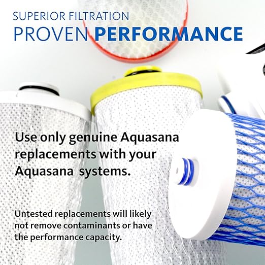 Aquasana AQ-5300R 3-Stage Under Sink Water Filter Replacement Cartriges, Pack