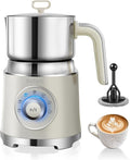 Milk Frother, 27oz All-in-1 Milk Steamer and Frother for Coffee, Variable Froth Thickness, Hot & Cold Foam Milk Warmer with Temperature Control