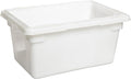 Rubbermaid Commercial Products Food Tote/Box 5-Gallon White Freezer/Dishwasher Safe Food Storage/Organization for Fruits/Vegetables/Grains in Bar/Restaurant/Hotel/Home