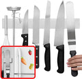 Modern Innovations 14 Inch Magnetic Knife Holder for Refrigerator, Magnetic Knife Holders for Fridge or Kitchen Wall No Drilling, Magnet Strips for Knives & Metal Utensils, Tool Rack, Stainless Steel