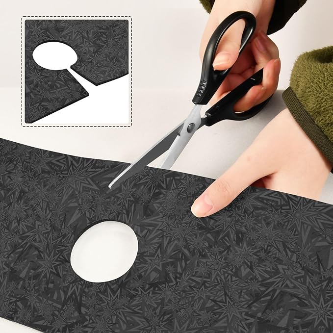 Kitchen Sink Splash Guard 1 PC 30 Inch Sink Faucet Mat Splash Guard for Bathroom Countertop Water Absorbent Foldable Cuttable Soft Washable Black