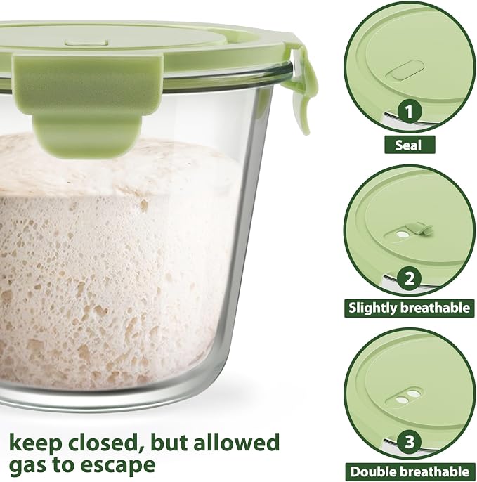Freshmage 23oz Glass Meal Prep Containers with Lids, Airtight 3-Cup Glass Storage Containers Set, Heat-Resistant BPA-Free for Soup, Leftover, Microwave, Dishwasher, and Freezer Safe (6 Packs)