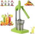 Cast Iron Juicer Hand Press, Effective Stainless Steel Manual Juicer, with Non-Skid Cup Base Effort Saving Lever for Fresh Lemonade OrangeJuice for Home and Kitchen