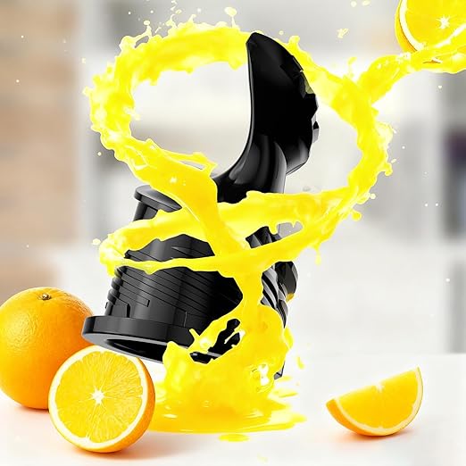 Electactic Cold Press Juicer,With 5.4" Extra Large Feed Chute Fit Whole Fruits & Vegetables,High Juice Yield,Easily Detachable Parts Design,Easy Assemble & Cleaning
