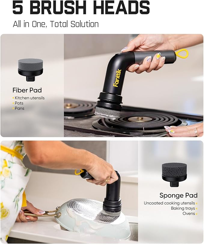 Fanttik G9 Handy Cordless Electric Spin Scrubber & Fanttik Flip G10 Nano AutoCare Cordless Electric Scrubber