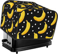Cute Bananas Covers for Toasters 4 Slice,Cute Funny Bread Machine Cover with Handle,Washable Stain Resistant Kitchen Small Appliance Cover Dining Decor