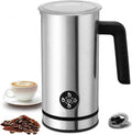 4-in-1 Electric Milk Frother, Stainless Steel Milk Steamer | 4 Modes: Firm, Creamy & Cold Froth, Hot Milk, Detachable Base, Quiet Motor, Swiss-Technology by ILAG