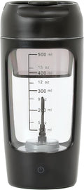 SHOOV Electric Protein Shaker Bottle | Built-in Protein Powder Storage - 22 oz, USB-Rechargeable, for Sports and Workouts, Automatic Mixer Bottle for Protein Shakes, Easy to Use, Easy to Clean (Black)