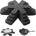 Pot and Pan Protectors, Set of 24 and 4 Different Sizes (10" 12" 14" 16") Felt Pan Separators Pads Pot Dividers Pads for Stacking and Protecting Pots and Pans, Gray