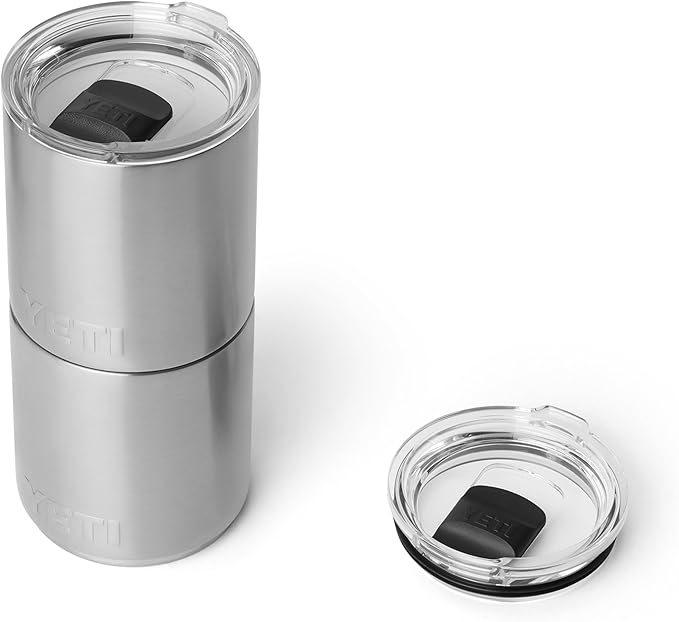YETI Rambler 10 oz Ceramic Lined Lowball 2.0, Vacuum Insulated with MagSlider Lid, Stainless