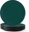 10.25 Inch Dinner Plates Set of 4, Matte Glaze Stoneware Plate for Steak & Pasta, Microwave and Dishwasher Safe, Ceramic Plates for Everyday Dining, Matte Green