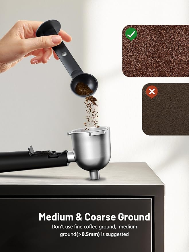 KEENSTAR 3.5Bar Espresso Machine with Milk Frother, 800W Compact Espresso and Cappuccino Maker, Preheating Function, 4-Cup Espresso Maker for Latte or Cappuccino, Gift for Coffee Lovers Upgrade