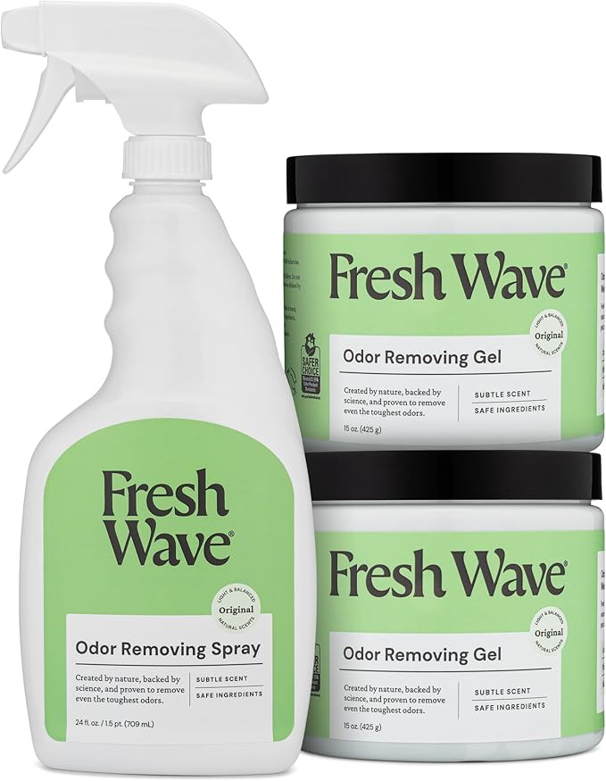Original Home Odor Solutions Bundle 2-Pack 15 oz. Gel & 24 fl. oz. Spray