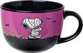 Silver Buffalo Peanuts Halloween Featuring Snoopy and Woodstock as Mummies Ceramic Soup Mug, 24 Ounces