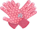 J H Heat Resistant Oven Glove: EN407 Certified 932 °F BBQ & Oven Mitts for Grlling, Baking, Kitchen, Camping,Fireplace Indoor&Outdoor 1 Pair