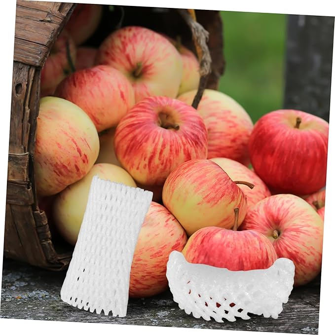 1pack Foam Mesh Sleeves for Fruit Protection Breathable and Reusable Netting Bags for Eggs Strawberries and More Versatile Cushioning for Safe Transport
