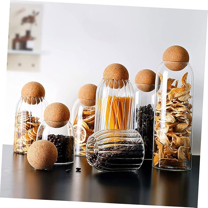 8pcs Replaceable Jug Stoppers Convenient Cork Wine Stoppers for Daily Use Natural Color and Non-rusting Decanter Supply for Wine