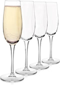 Luigi Bormioli Crescendo Champagne Flutes - Clear, 8.25 Oz, Set of 4