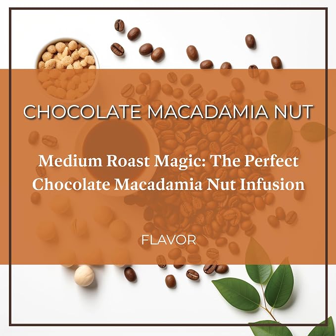 San Diego Coffee Chocolate Macadamia Nut, Medium Roast, Whole Bean Coffee, 16-Ounce Bags (Pack of 2) Café en grano tostado