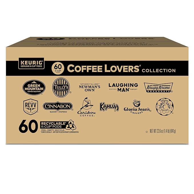 Keurig Coffee Lovers' Collection Variety Pack, Single-Serve Coffee K-Cup Pods Sampler, 60 Count