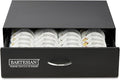 Bartesian Carbon Steel Cocktail Capsule Drawer - Black Storage Organizer Holds Up to 36 Bartesian Capsules - Space Saving Under Cocktail Machine Design for Home Bar & Countertop Organization