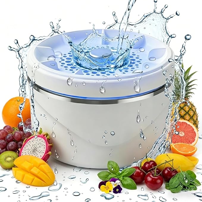 Produce Cleaner Device, Fruit And Vegetable Cleaner,2026 Upgraded Fruit And Vegetable Washing Machine Purifier Clean Produce With Titanium Electrolysis Purification For Home Kitchen (1PCS)